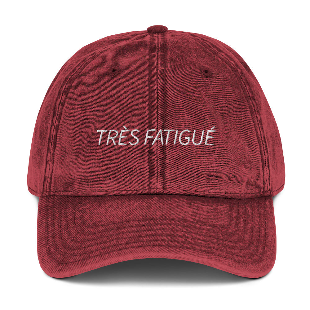 Très Fatigué - Vintage Cotton Twill Cap